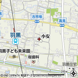愛知県犬山市羽黒小安81周辺の地図