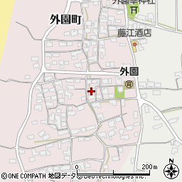 島根県出雲市外園町186周辺の地図