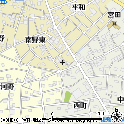 愛知県江南市宮田町南野東190周辺の地図