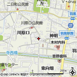 愛知県犬山市羽黒川原口79周辺の地図