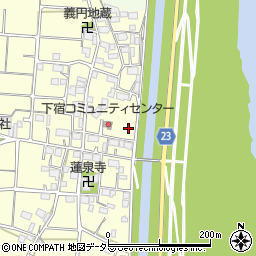 岐阜県大垣市墨俣町下宿11周辺の地図