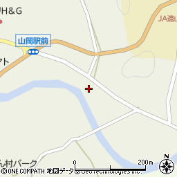 岐阜県恵那市山岡町上手向57周辺の地図