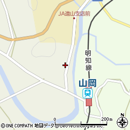 岐阜県恵那市山岡町上手向3周辺の地図