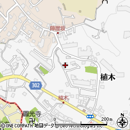 神奈川県鎌倉市植木416-1周辺の地図