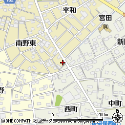 愛知県江南市宮田町南野東202周辺の地図
