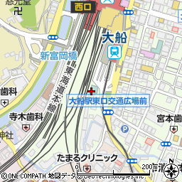 ＪＲ東日本ホテルメッツかまくら大船周辺の地図