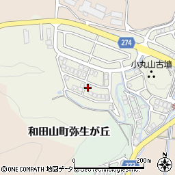 兵庫県朝来市和田山町弥生が丘周辺の地図