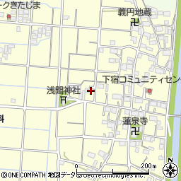岐阜県大垣市墨俣町下宿162周辺の地図