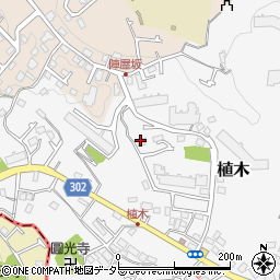 神奈川県鎌倉市植木416-2周辺の地図