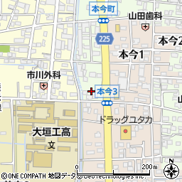 ローソン大垣本今町店周辺の地図