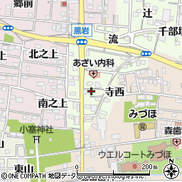 愛知県一宮市浅井町黒岩石刀山44周辺の地図