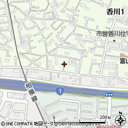 神奈川県茅ヶ崎市香川1丁目17周辺の地図