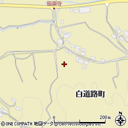 京都府綾部市白道路町周辺の地図