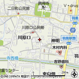 愛知県犬山市羽黒川原口75周辺の地図