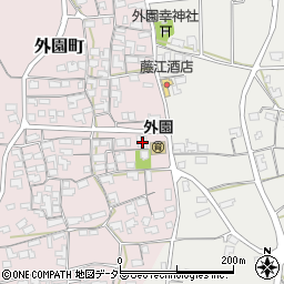 島根県出雲市外園町199-2周辺の地図