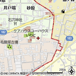 愛知県一宮市浅井町尾関同者58-1周辺の地図