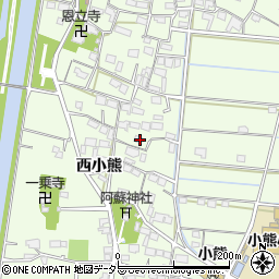 岐阜県羽島市小熊町西小熊1552周辺の地図