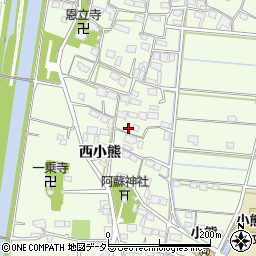 岐阜県羽島市小熊町西小熊1561周辺の地図