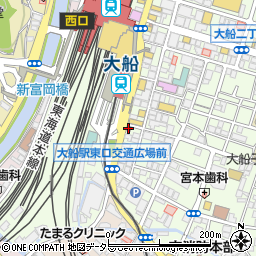 松屋大船駅前店周辺の地図