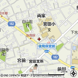 江南市役所　宮田小学校・学童室周辺の地図