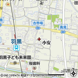 愛知県犬山市羽黒小安76周辺の地図