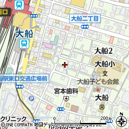 ザ・パーク鎌倉大船駐車場周辺の地図