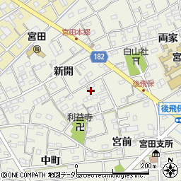 愛知県江南市後飛保町周辺の地図