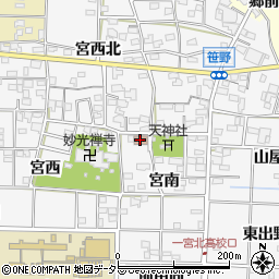 笹野公民館周辺の地図