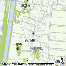 岐阜県羽島市小熊町西小熊4303周辺の地図