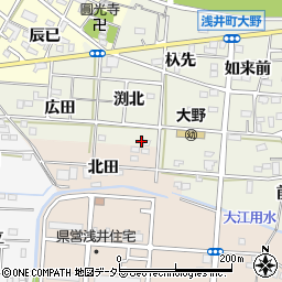 愛知県一宮市浅井町大野渕北50-1周辺の地図