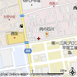 神奈川県平塚市中原上宿周辺の地図