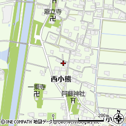 岐阜県羽島市小熊町西小熊4302周辺の地図