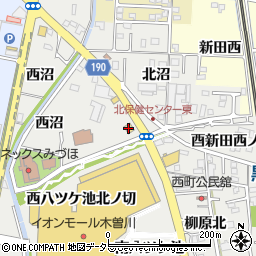 マクドナルド木曽川黒田店周辺の地図
