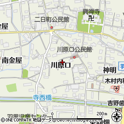 愛知県犬山市羽黒川原口68周辺の地図