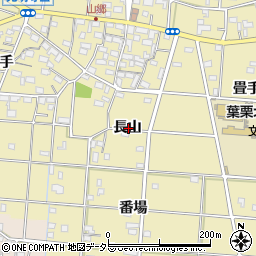 愛知県一宮市光明寺長山周辺の地図
