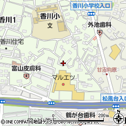 神奈川県茅ヶ崎市香川1丁目5-20周辺の地図