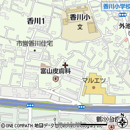 神奈川県茅ヶ崎市香川1丁目4-3周辺の地図