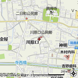 愛知県犬山市羽黒川原口71周辺の地図