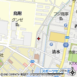 愛知県江南市高屋町清水26周辺の地図