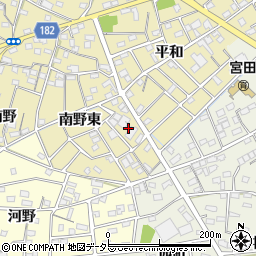 愛知県江南市宮田町南野東167周辺の地図