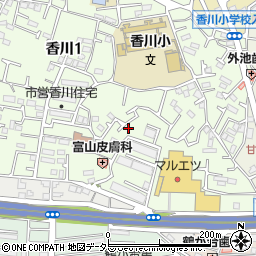 神奈川県茅ヶ崎市香川1丁目4-6周辺の地図