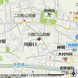 愛知県犬山市羽黒川原口73周辺の地図