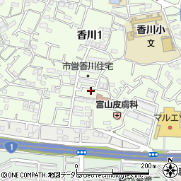 神奈川県茅ヶ崎市香川1丁目14-25周辺の地図