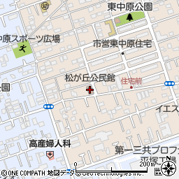 平塚市立松が丘公民館周辺の地図