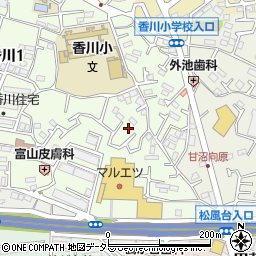 神奈川県茅ヶ崎市香川1丁目5周辺の地図