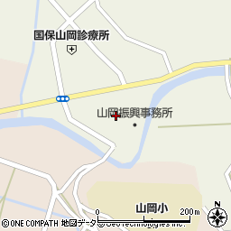 岐阜県恵那市山岡町上手向1239周辺の地図