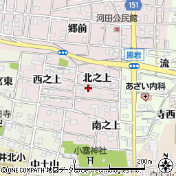 愛知県一宮市浅井町河田北之上周辺の地図