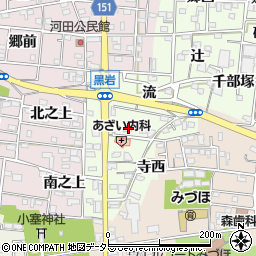 愛知県一宮市浅井町黒岩石刀山13周辺の地図