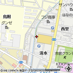 愛知県江南市高屋町清水39周辺の地図