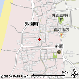 島根県出雲市外園町254周辺の地図